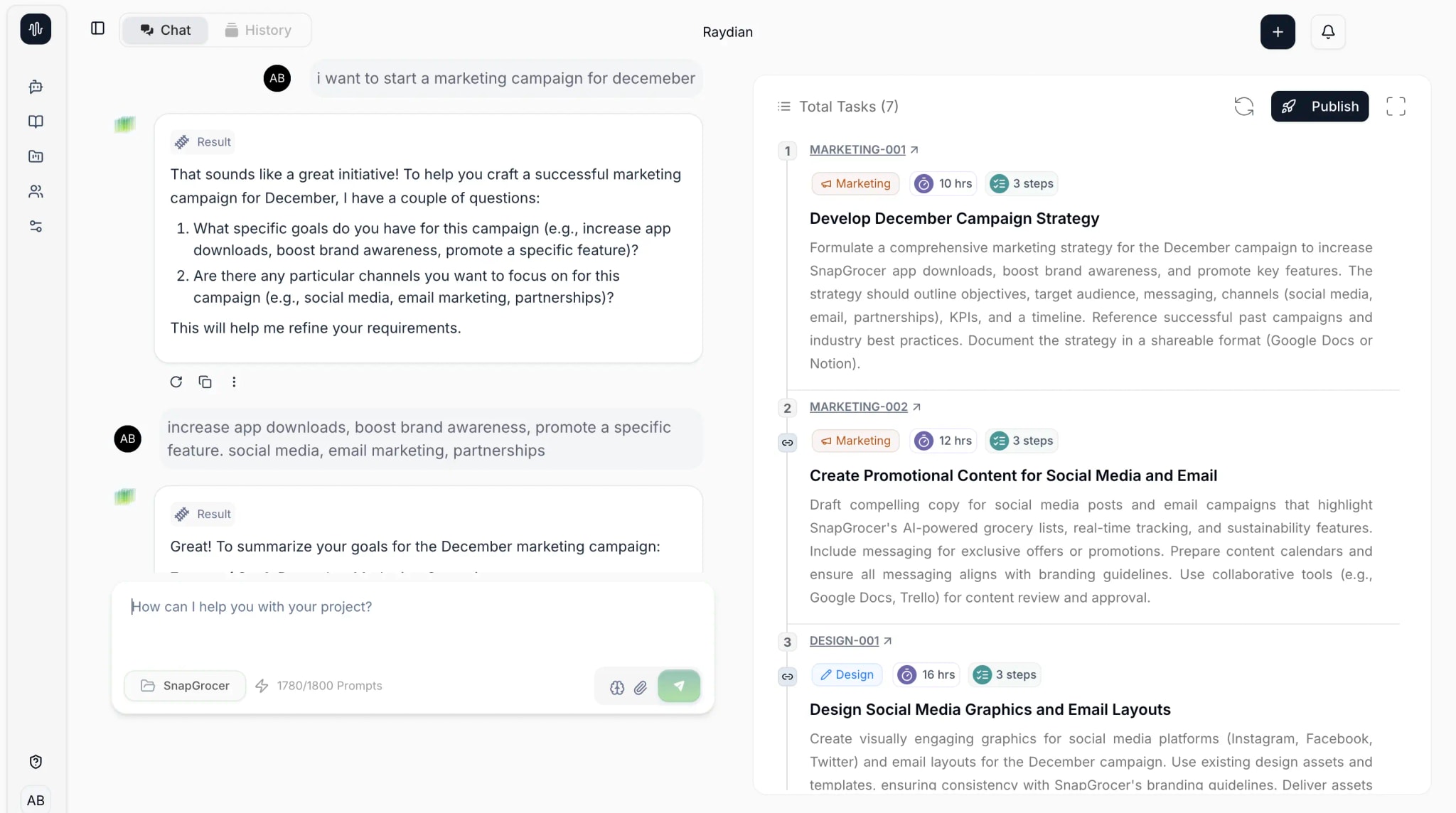 Task generation